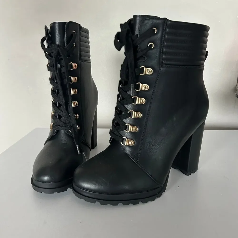 Black Heeled Boots - Picture 2 of 3